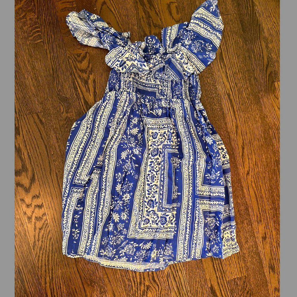 Blue Printed Zara Kids dress